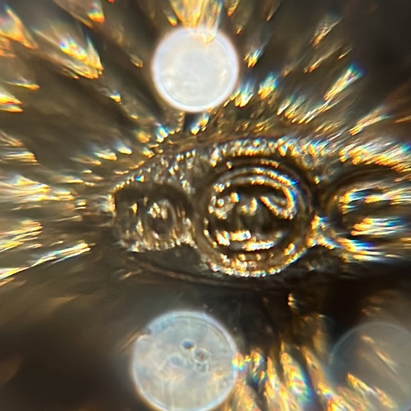 Chanel Gold Tone and Crystals Wheat Brooch,  Twist Stems, Signed on back - Picture 12 of 15